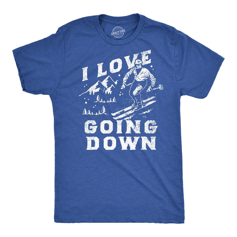 Men's antimicrobial t - shirts for odor - free freshness during travelI Love Going Down Men's T Shirt Men's antimicrobial t - shirts for odor - free freshness during travelI Love Going Down Men's T Shirt
