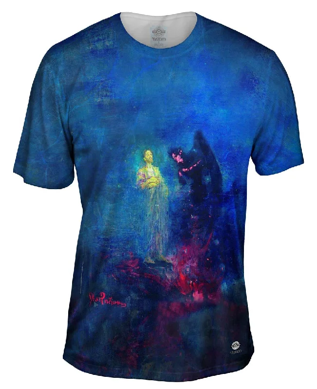 Men's tie - dye t - shirts with a bohemian styleIlya Repin - "Get Away From Me Satan" Men's tie - dye t - shirts with a bohemian styleIlya Repin - "Get Away From Me Satan"