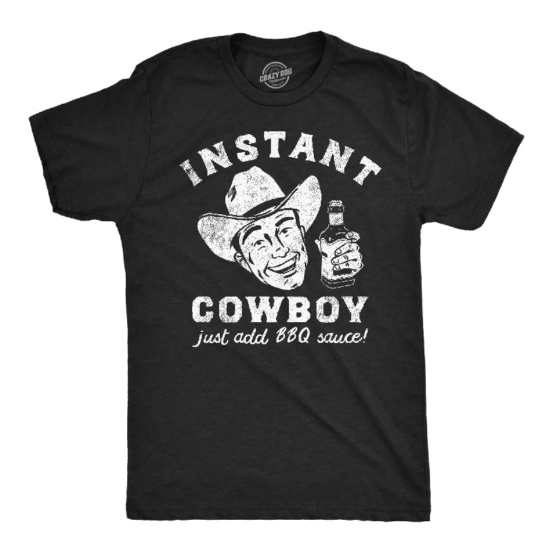 Men's lightweight performance t - shirts for running marathonsInstant Cowboy BBQ Men's T Shirt Men's lightweight performance t - shirts for running marathonsInstant Cowboy BBQ Men's T Shirt