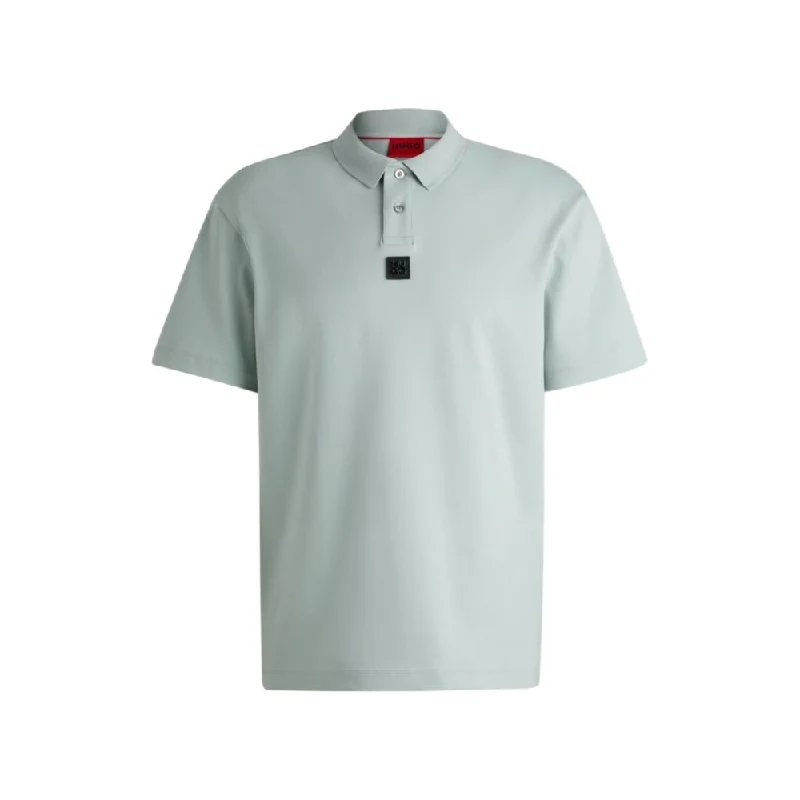 Men's ribbed t - shirts with a textured finish for added styleInterlock-cotton polo shirt with stacked logo Men's ribbed t - shirts with a textured finish for added styleInterlock-cotton polo shirt with stacked logo