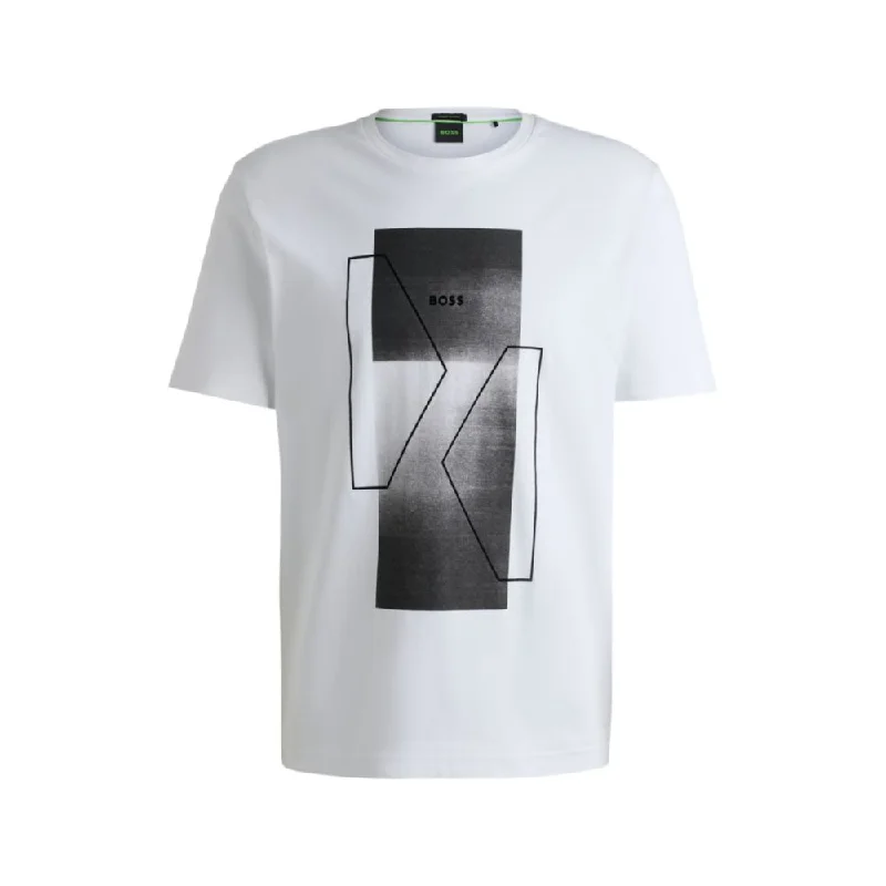 Men's polo t - shirts with a contrast collar for a preppy lookInterlock-cotton regular-fit T-shirt with seasonal artwork Men's polo t - shirts with a contrast collar for a preppy lookInterlock-cotton regular-fit T-shirt with seasonal artwork