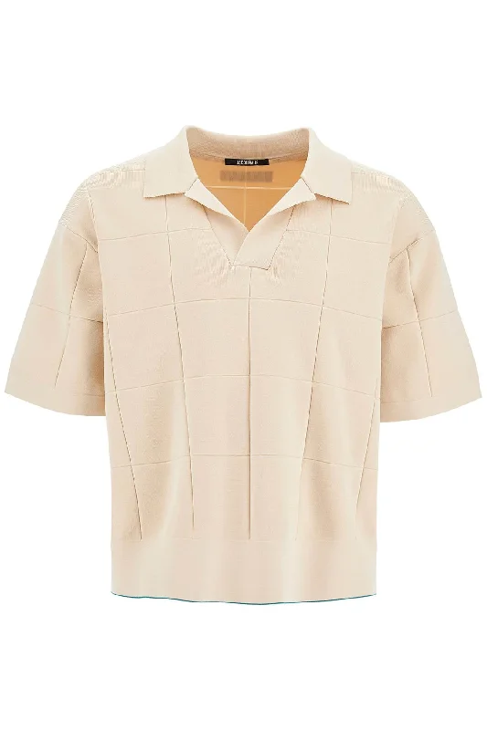 Men's moisture - wicking athletic t - shirts for intense workoutsJacquemus Men's Boxy Polo 'The Basin Polo Men's moisture - wicking athletic t - shirts for intense workoutsJacquemus Men's Boxy Polo 'The Basin Polo