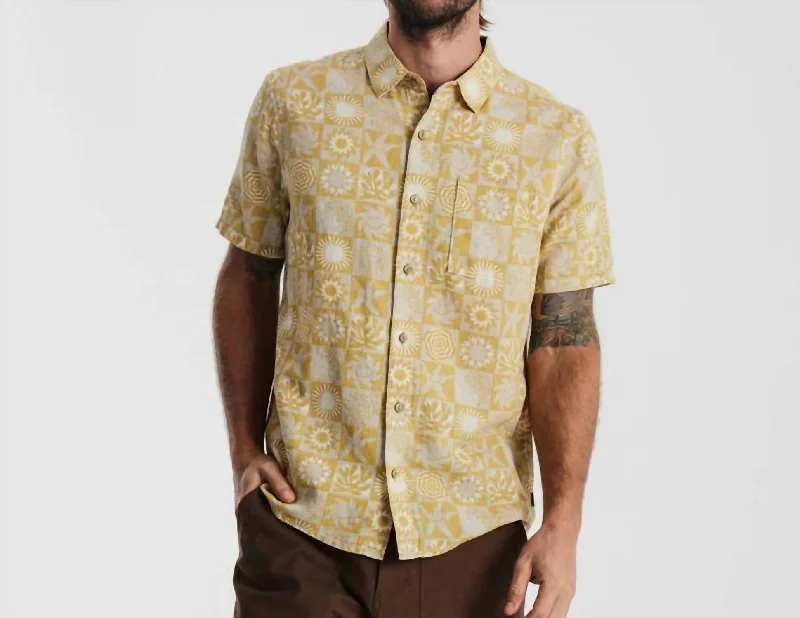 Men's tie - dye t - shirts with a bohemian styleJourney Shirt In Mosaic Sunbeam