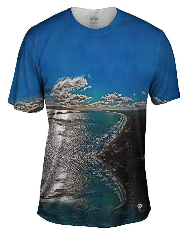 Men's ribbed t - shirts with a textured finish for added styleKapiti Hdr Coast New Zealand Men's ribbed t - shirts with a textured finish for added styleKapiti Hdr Coast New Zealand