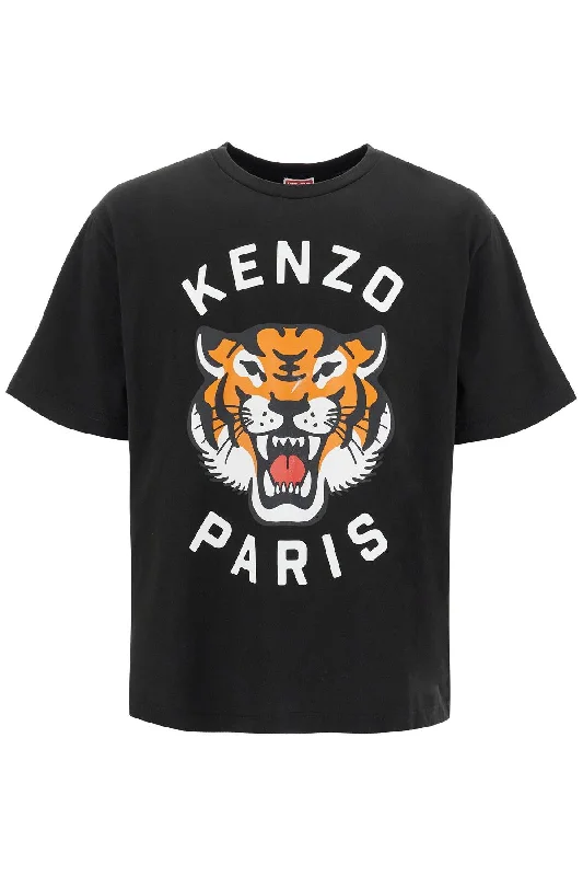 Men's printed Hawaiian t - shirts for tropical vacationsKenzo Men's Lucky Tiger Oversized T-Shirt