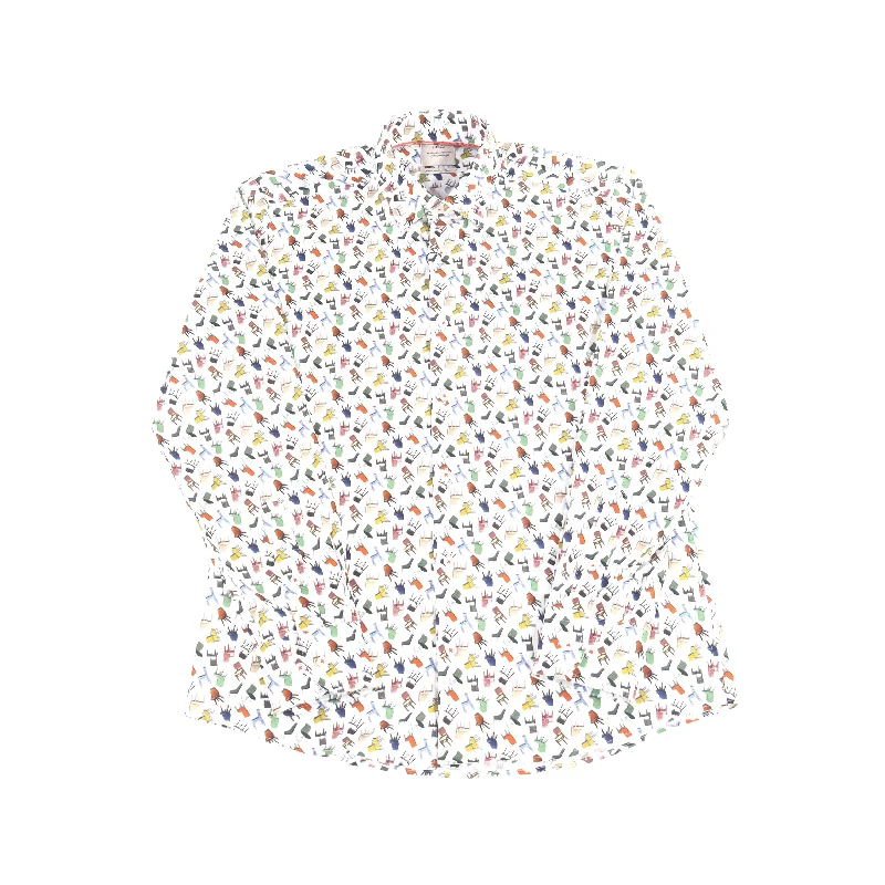 Men's ribbed t - shirts with a textured finish for added styleLeo Multicolor Chairs Shirt Men's ribbed t - shirts with a textured finish for added styleLeo Multicolor Chairs Shirt