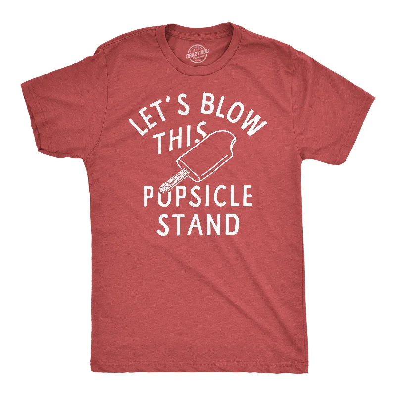 Men's smart - casual checkered t - shirts for semi - formal occasionsLets Blow This Popsicle Stand Men's T Shirt Men's smart - casual checkered t - shirts for semi - formal occasionsLets Blow This Popsicle Stand Men's T Shirt
