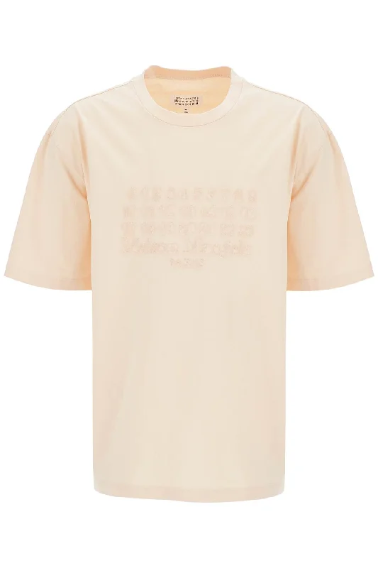 Men's smart - casual checkered t - shirts for semi - formal occasionsMaison Margiela Men's Embroide Numeric Logo T-Shirt Men's smart - casual checkered t - shirts for semi - formal occasionsMaison Margiela Men's Embroide Numeric Logo T-Shirt