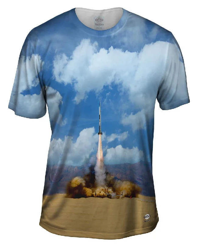 Men's mock - neck t - shirts with a modern and sleek styleMavericks Clotho Rocket