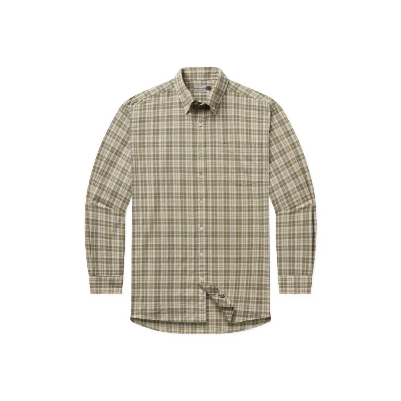 Men's organic cotton crew - neck t - shirts for everyday comfortMen's Bandera Washed Plaid Shirt In Sage/dark Olive Men's organic cotton crew - neck t - shirts for everyday comfortMen's Bandera Washed Plaid Shirt In Sage/dark Olive