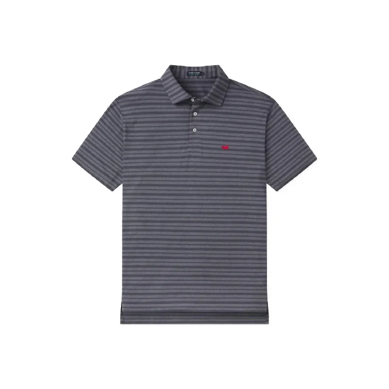 Men's distressed denim - look t - shirts with a rugged appealMen's Brunswick Heather Performance Polo In Charcoal Gray Men's distressed denim - look t - shirts with a rugged appealMen's Brunswick Heather Performance Polo In Charcoal Gray