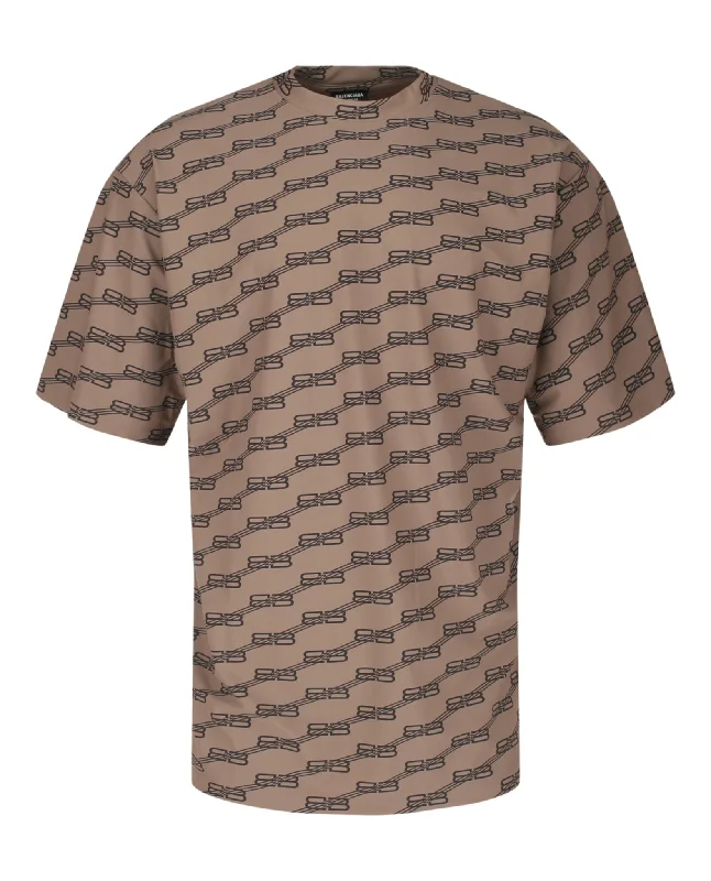 Men's ribbed t - shirts with a textured finish for added styleMonogrammed Short Sleeve T-Shirt Men's ribbed t - shirts with a textured finish for added styleMonogrammed Short Sleeve T-Shirt