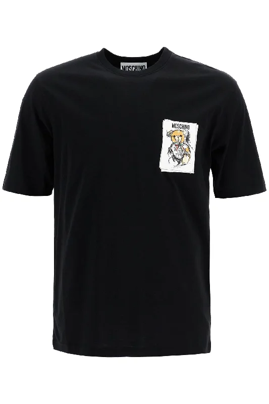 Men's lightweight performance t - shirts for running marathonsMoschino Men's Teddy Bear T-Shirt Men's lightweight performance t - shirts for running marathonsMoschino Men's Teddy Bear T-Shirt