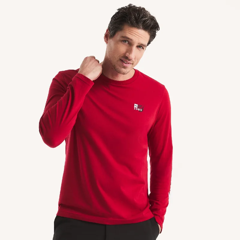 Men's plus - size pocket t - shirts with a classic lookNautica Mens Graphic Long-Sleeve T-Shirt Men's plus - size pocket t - shirts with a classic lookNautica Mens Graphic Long-Sleeve T-Shirt
