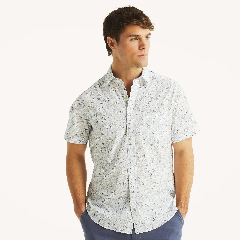 Men's ribbed t - shirts with a textured finish for added styleNautica Mens Printed Short-Sleeve Shirt Men's ribbed t - shirts with a textured finish for added styleNautica Mens Printed Short-Sleeve Shirt