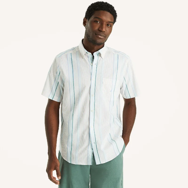 Men's mock - neck t - shirts with a modern and sleek styleNautica Mens Striped Short-Sleeve Shirt Men's mock - neck t - shirts with a modern and sleek styleNautica Mens Striped Short-Sleeve Shirt