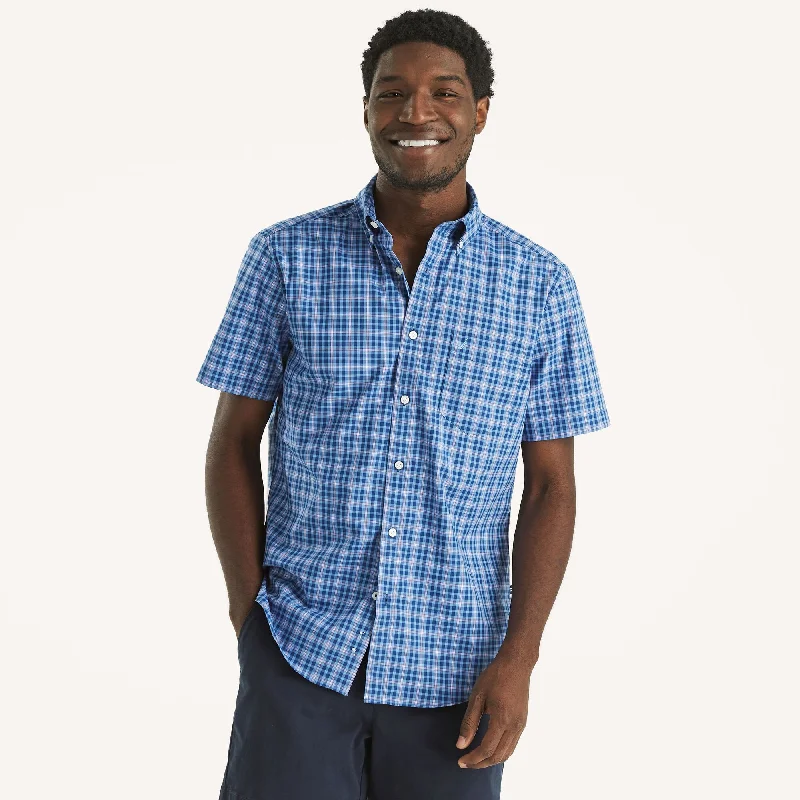 Men's UV - protection t - shirts for outdoor activities in the sunNautica Mens Wrinkle-Resistant Plaid Wear To Work Short-Sleeve Shirt Men's UV - protection t - shirts for outdoor activities in the sunNautica Mens Wrinkle-Resistant Plaid Wear To Work Short-Sleeve Shirt