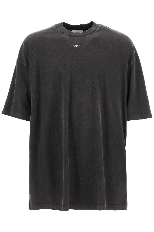 Men's button - front t - shirts with a unique artistic printOff- Men's ST-Shirt With S.M Men's button - front t - shirts with a unique artistic printOff- Men's ST-Shirt With S.M