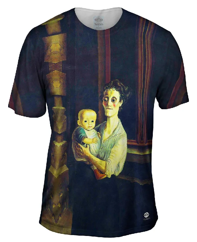 Men's plus - size pocket t - shirts with a classic lookOtto Dix - "Mother with Child" (1921) Men's plus - size pocket t - shirts with a classic lookOtto Dix - "Mother with Child" (1921)