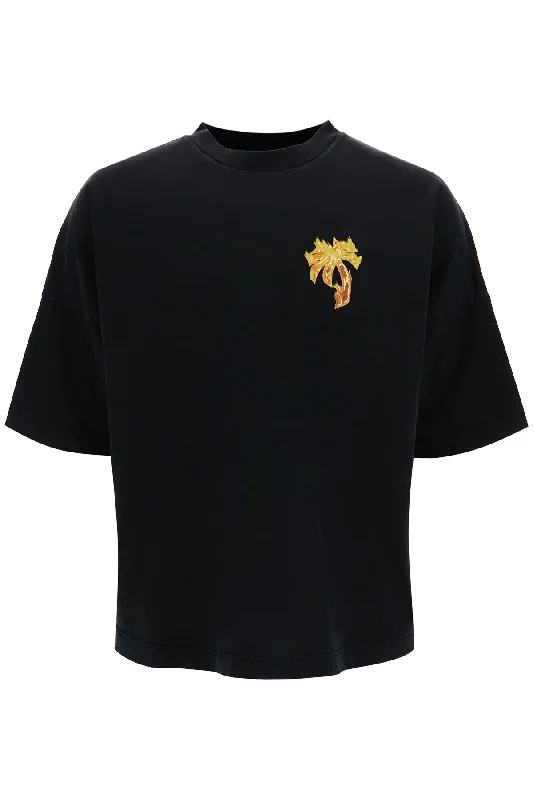 Men's UV - protection t - shirts for outdoor activities in the sunPalm Angels Men's 'Burning Palm Oversized T Men's UV - protection t - shirts for outdoor activities in the sunPalm Angels Men's 'Burning Palm Oversized T