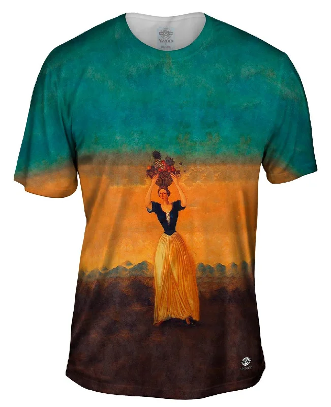 Men's plus - size pocket t - shirts with a classic lookPaul Cezanne - "The Four Season Autum " (1861) Men's plus - size pocket t - shirts with a classic lookPaul Cezanne - "The Four Season Autum " (1861)