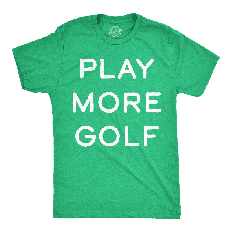 Men's plus - size pocket t - shirts with a classic lookPlay More Golf Men's T Shirt