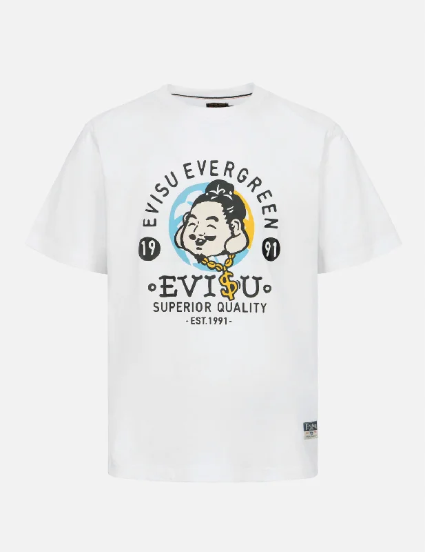 Men's slim - fit graphic t - shirts with vintage rock band printsPlayful Godhead Print Regular Fit T-Shirt Men's slim - fit graphic t - shirts with vintage rock band printsPlayful Godhead Print Regular Fit T-Shirt