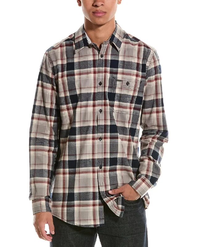 Men's thermal t - shirts with a high - neck design for cold weatherPoint Zero Light Brush Flannel Shirt Men's thermal t - shirts with a high - neck design for cold weatherPoint Zero Light Brush Flannel Shirt