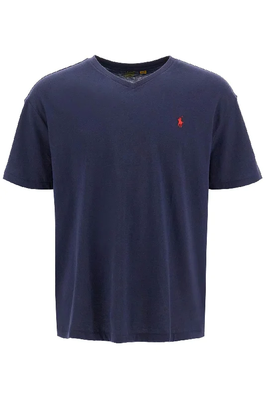 Men's polo t - shirts with a contrast collar for a preppy lookPolo Ralph Lauren Men's Classic Fit V-Neck T-Shirt Men's polo t - shirts with a contrast collar for a preppy lookPolo Ralph Lauren Men's Classic Fit V-Neck T-Shirt