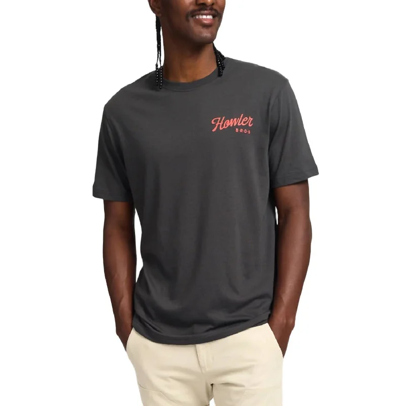Men's ribbed t - shirts with a textured finish for added stylePosse T-Shirt In Antique Black Men's ribbed t - shirts with a textured finish for added stylePosse T-Shirt In Antique Black