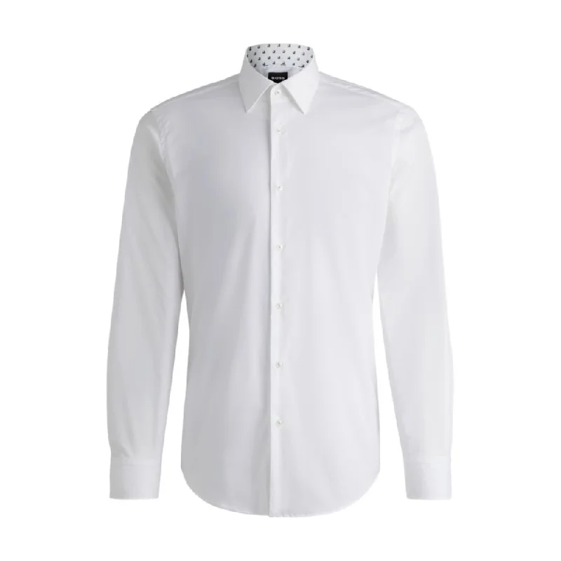 Men's lightweight performance t - shirts for running marathonsRegular-fit shirt in easy-iron stretch-cotton poplin Men's lightweight performance t - shirts for running marathonsRegular-fit shirt in easy-iron stretch-cotton poplin