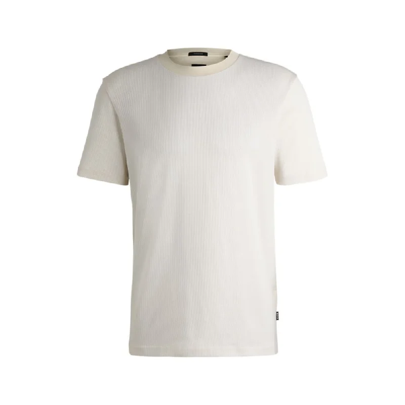 Men's UV - protection t - shirts for outdoor activities in the sunRegular-fit T-shirt in structured cotton Men's UV - protection t - shirts for outdoor activities in the sunRegular-fit T-shirt in structured cotton
