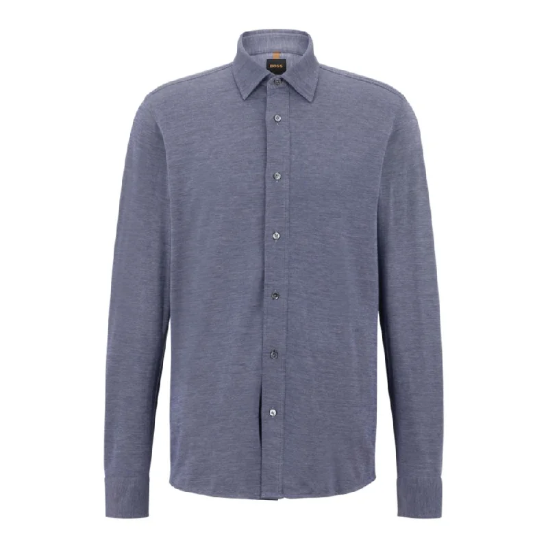 Men's button - front t - shirts with a unique artistic printRelaxed-fit shirt in Italian cotton-blend jersey Men's button - front t - shirts with a unique artistic printRelaxed-fit shirt in Italian cotton-blend jersey