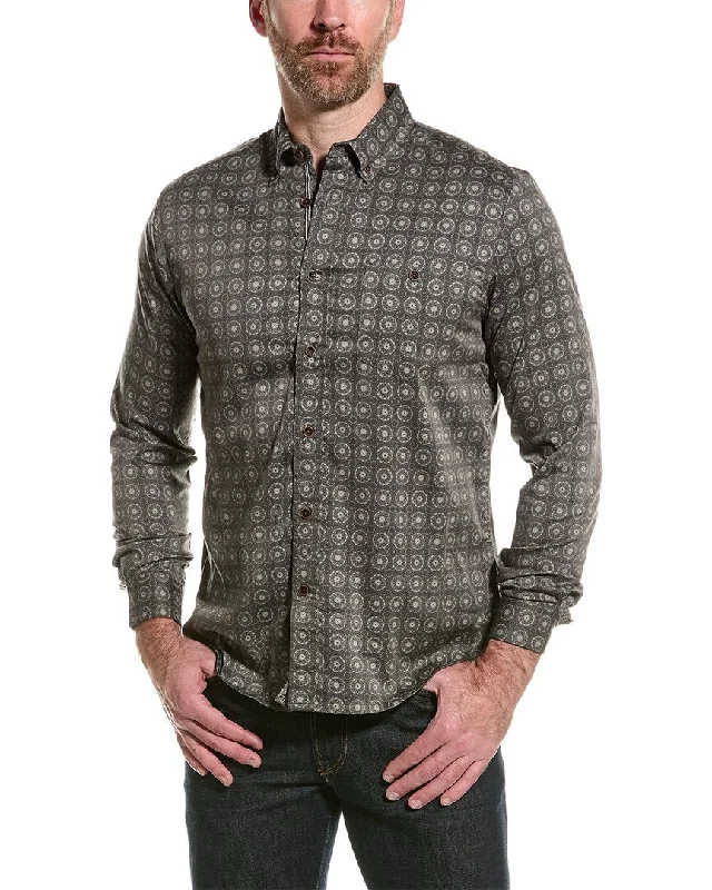 Men's slim - fit graphic t - shirts with vintage rock band printsReport Collection Woven Shirt Men's slim - fit graphic t - shirts with vintage rock band printsReport Collection Woven Shirt