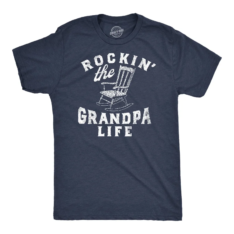 Men's v - neck muscle t - shirts for a body - building aestheticRockin The Grandpa Life Men's T Shirt Men's v - neck muscle t - shirts for a body - building aestheticRockin The Grandpa Life Men's T Shirt