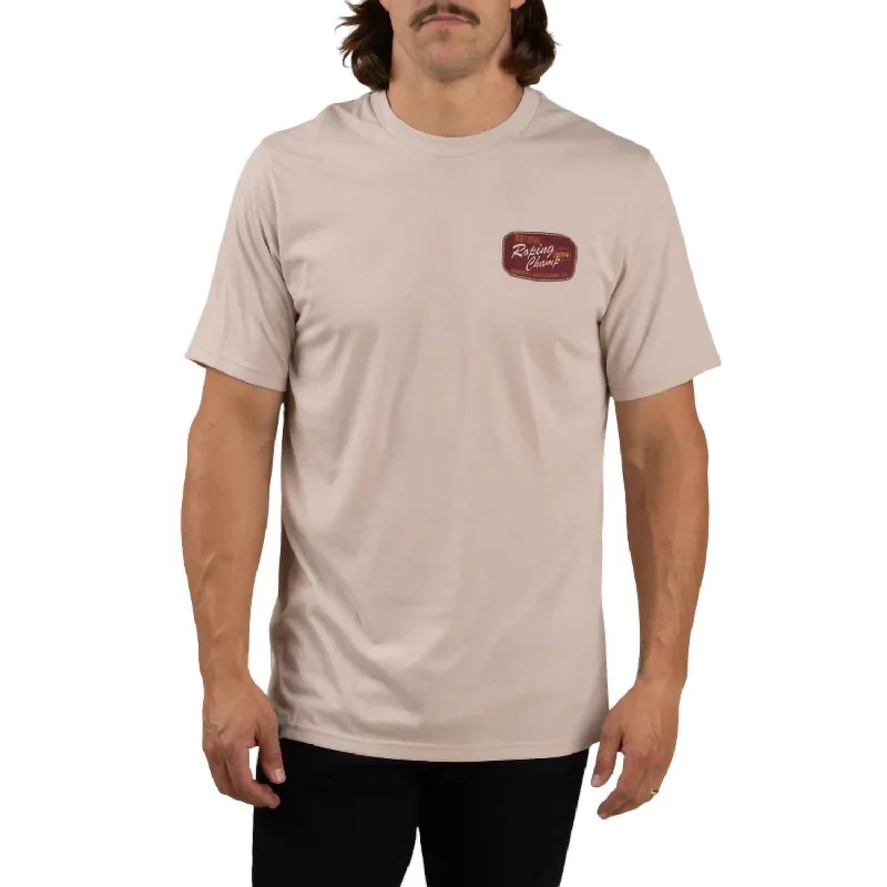 Men's lightweight performance t - shirts for running marathonsRoping Champ T-Shirt In Sand Men's lightweight performance t - shirts for running marathonsRoping Champ T-Shirt In Sand