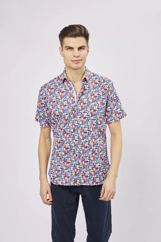 Men's organic cotton crew - neck t - shirts for everyday comfortSailboats Shirt
