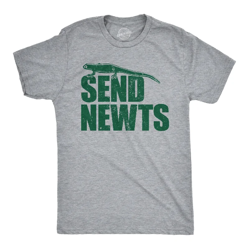 Men's tie - dye t - shirts with a bohemian styleSend Newts Men's T Shirt