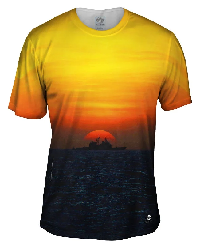 Men's plus - size pocket t - shirts with a classic lookShip With Setting Sun