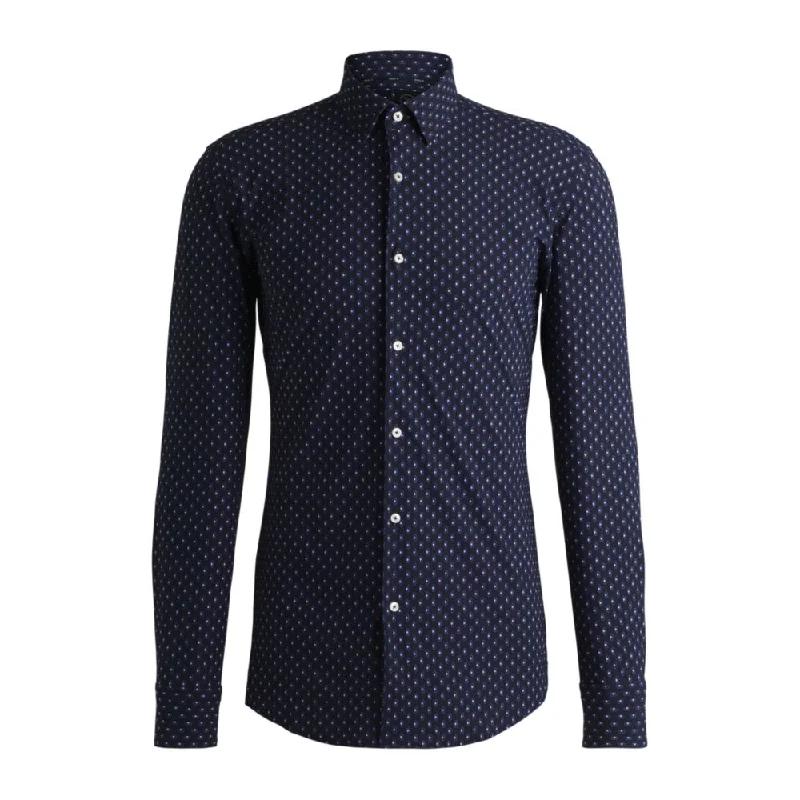 Men's antimicrobial t - shirts for odor - free freshness during travelSlim-fit shirt in printed performance-stretch material Men's antimicrobial t - shirts for odor - free freshness during travelSlim-fit shirt in printed performance-stretch material