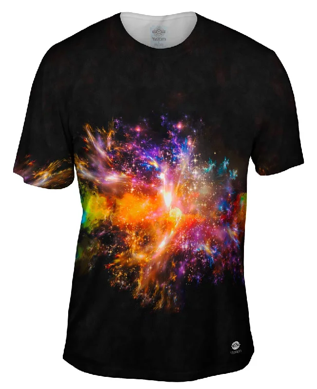 Men's antimicrobial t - shirts for odor - free freshness during travelSpace Burst