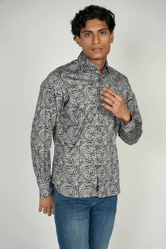 Men's smart - casual checkered t - shirts for semi - formal occasionsStar Burst Shirt Signature Collection Men's smart - casual checkered t - shirts for semi - formal occasionsStar Burst Shirt Signature Collection