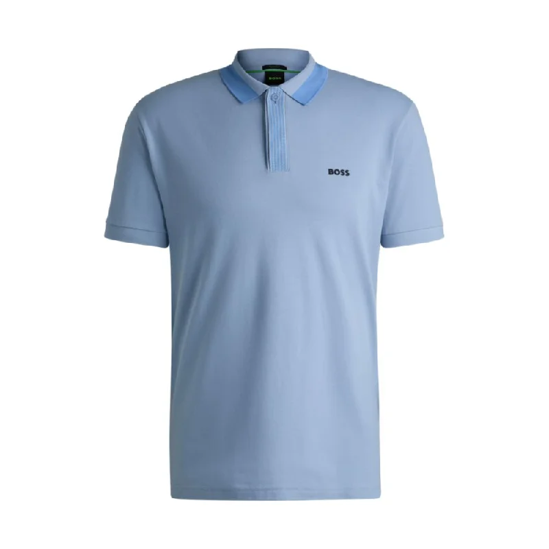 Men's slim - fit graphic t - shirts with vintage rock band printsStretch-cotton polo shirt with contrast logo Men's slim - fit graphic t - shirts with vintage rock band printsStretch-cotton polo shirt with contrast logo