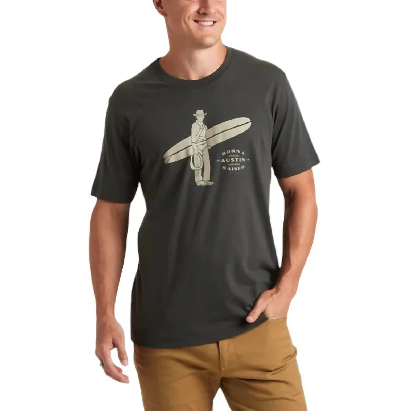 Men's ribbed t - shirts with a textured finish for added styleSurf Roper Graphic Tee In Vintage Black Men's ribbed t - shirts with a textured finish for added styleSurf Roper Graphic Tee In Vintage Black