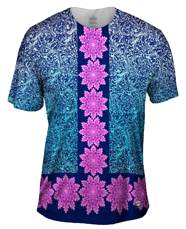 Men's antimicrobial t - shirts for odor - free freshness during travelSwirly Flower Parade Men's antimicrobial t - shirts for odor - free freshness during travelSwirly Flower Parade