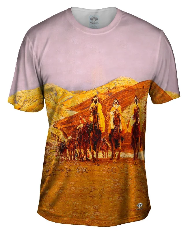 Men's distressed denim - look t - shirts with a rugged appealT. S. Eliot - "Journey of the Magi" (1927) Men's distressed denim - look t - shirts with a rugged appealT. S. Eliot - "Journey of the Magi" (1927)