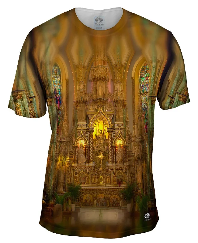 Men's plus - size pocket t - shirts with a classic lookThe Front Of The Notre Dame Cathedral Basilica Men's plus - size pocket t - shirts with a classic lookThe Front Of The Notre Dame Cathedral Basilica