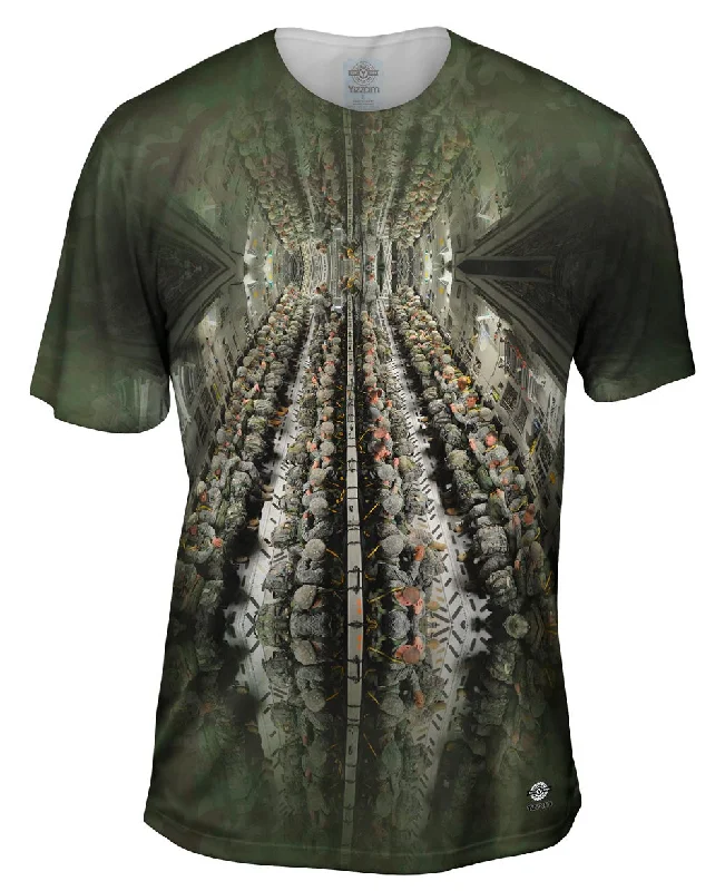 Men's v - neck muscle t - shirts for a body - building aestheticTroop Deployment