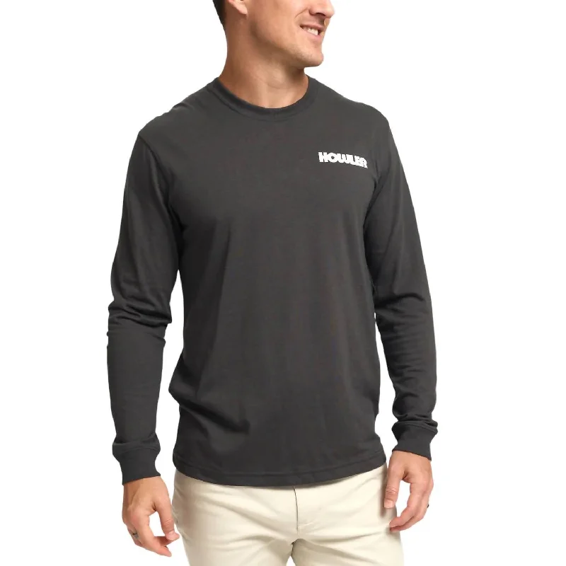 Men's UV - protection t - shirts for outdoor activities in the sunTrucha Long Sleeve T-Shirt In Antique Black Men's UV - protection t - shirts for outdoor activities in the sunTrucha Long Sleeve T-Shirt In Antique Black