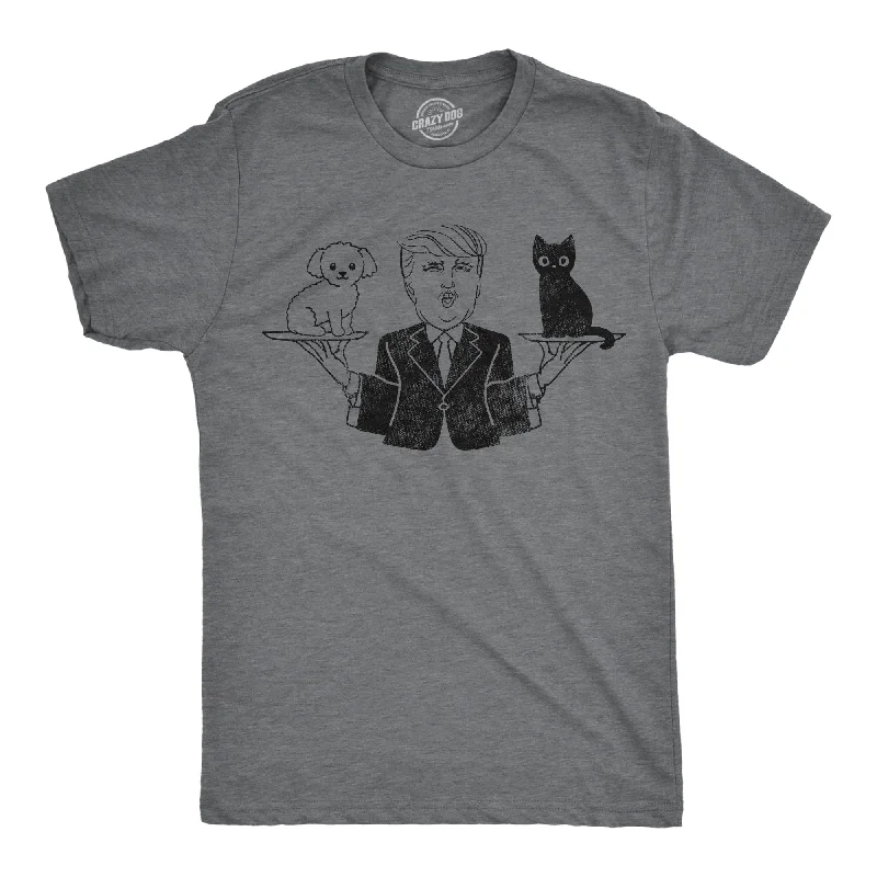 Men's thermal t - shirts with a high - neck design for cold weatherTrump Cats and Dogs Men's T Shirt Men's thermal t - shirts with a high - neck design for cold weatherTrump Cats and Dogs Men's T Shirt
